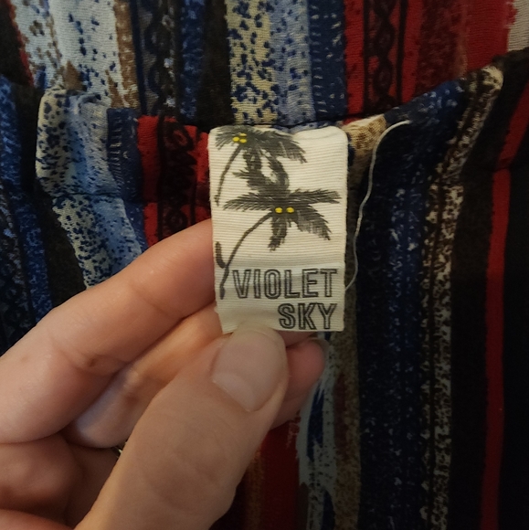 Violet Sky Size Medium southwest print tube dress. - Picture 5 of 13